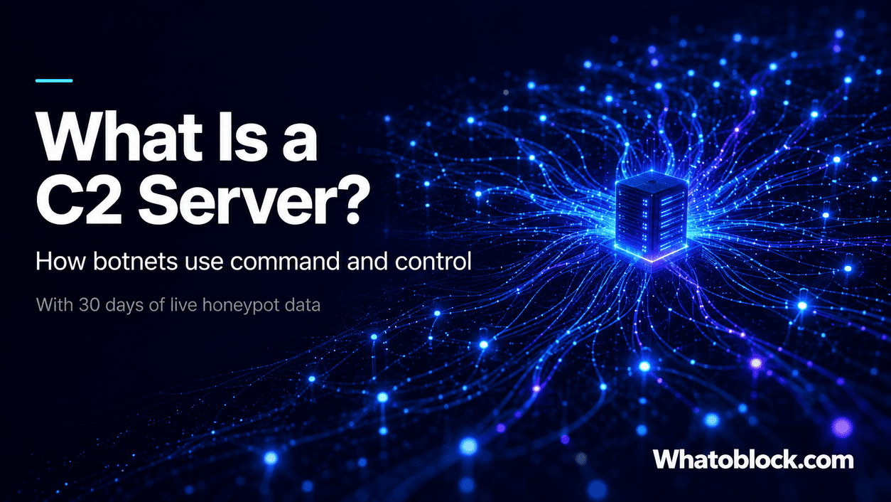 What Is a C2 Server? How Botnets Use Command and Control, With Live Data